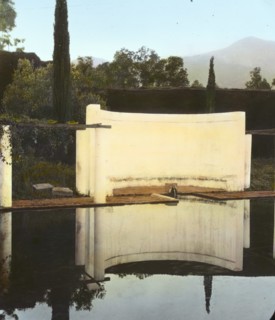 El Fureidis, James Waldron Gillespie house, Parra Grande Lane, Montecito, California, 1917. Creator: Frances Benjamin Johnston.