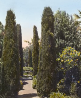 Glendessary, Robert Cameron Rogers house, Glendessary Lane, Santa Barbara, California, 1917. Creator: Frances Benjamin Johnston.