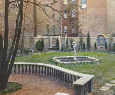 Laura Stafford Stewart house, 205 West 13th Street, New York, New York, 1922. Creator: Frances Benjamin Johnston.