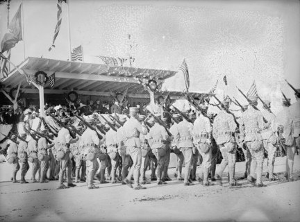 Columbus Memorial. Parade At Unveiling, 1912. Creator: Harris & Ewing.