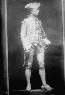 John Paul Jones - Statue On Monument, Foot of 17th Street, D.C., 1911. Creator: Harris & Ewing.