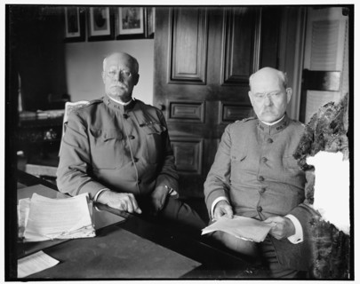 Hugh L. Scott & Tasker H. Bliss at desk, between 1910 and 1920. Creator: Harris & Ewing.