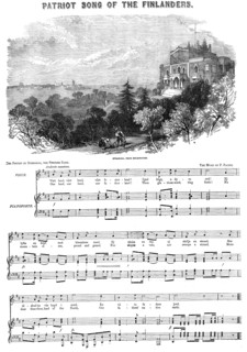 Patriot Song of the Finlanders - Sveaborg, from Helsingfors, 1854. Creator: Unknown.