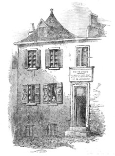 House in Pau [in France], in which Bernadotte was born, 1854. Creator: Unknown.