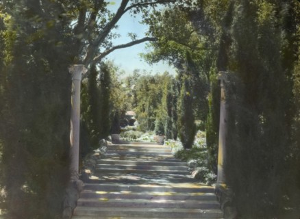 Arcady, George Owen Knapp house, Sycamore Canyon Road, Montecito, California, 1917. Creator: Frances Benjamin Johnston.