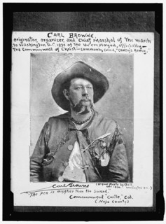 Carl Browne, Organizer of Coxey's Army, c1894, (between 1911 and 1920). Creator: Harris & Ewing.