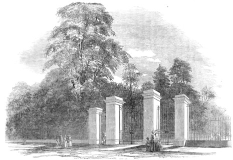 Kensington Gardens - New Gates, Bayswater-Road, 1854. Creator: Unknown.
