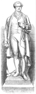 Marble statue of the late Sir Robert Peel (Noble, sculptor), recently placed in St. George's..., 185 Creator: Unknown.