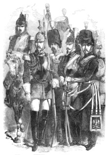 Cavalry of the French Imperial Guard, 1854. Creator: Unknown.