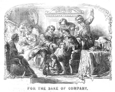 For the Sake of Company, 1854. Creators: Unknown, George Dalziel.