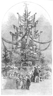 Gigantic Christmas-Tree, at the Crystal Palace, Sydenham, 1854. Creator: Unknown.