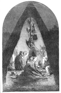 Interior of an Officer's Tent, at Varna, 1854. Creator: Unknown.