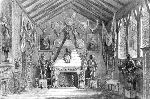 The Oldham Lyceum Educational and Industrial Exhibition - the Baronial Hall, 1854. Creator: Unknown.