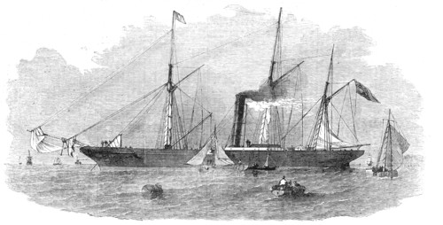 The Nile Screw Steam-Ship, wrecked off Godrevy Point, 1854. Creator: Unknown.