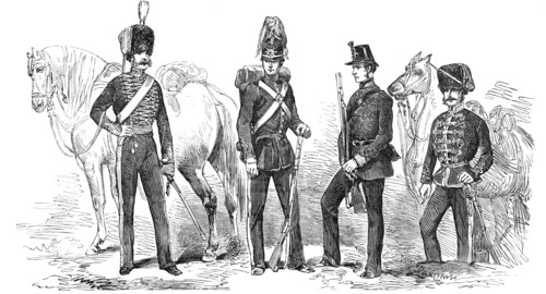 New Dresses for the Artillery, 1854. Creator: Unknown.