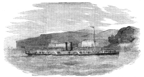 The Four-Paddle-Wheel Danube Steamer "Tachtalia", 1854. Creator: Unknown.