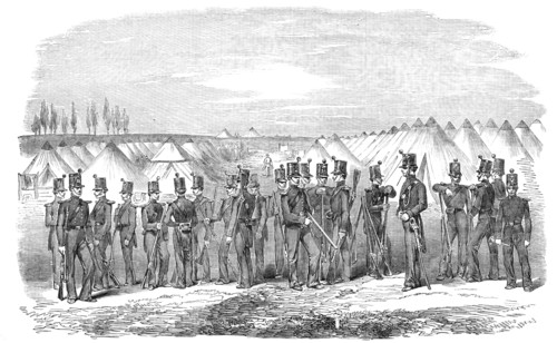 Encampment of the Rifle Brigade, at Constantinople - from a daguerreotype by J. Robertson, 1854. Creator: Unknown.