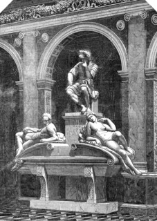 The Monument of Lorenzo de Medici, by Michael Angelo, in the Italian Court, at the Crystal..., 1854. Creator: Unknown.