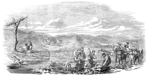 Sappers repairing the road between Schumla and Varna, 1854. Creator: Unknown.