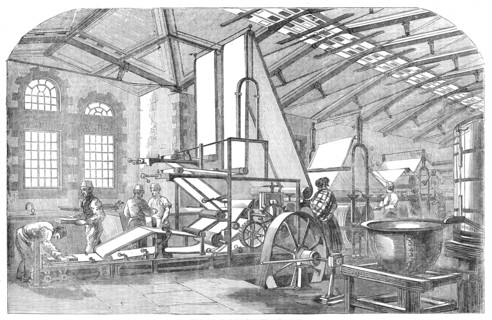 The Bank-Note Paper-Mill, Laverstoke, Hants., 1854. Creator: Unknown.