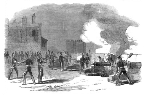 Firing the Tower Guns for the Great Victory in the Crimea, 1854. Creator: Unknown.
