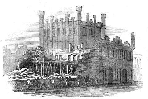 Accident at the Castle Mills, Sheffield, 1854. Creator: Unknown.
