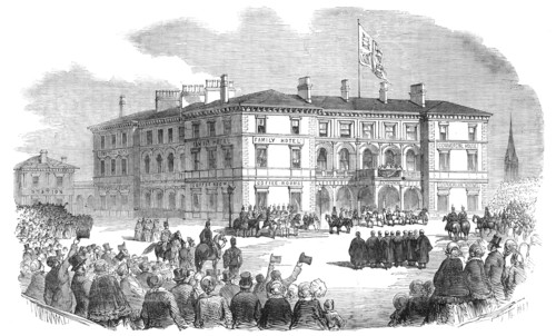 The Queen at the Station Hotel, at Hull, 1854. Creator: Unknown.