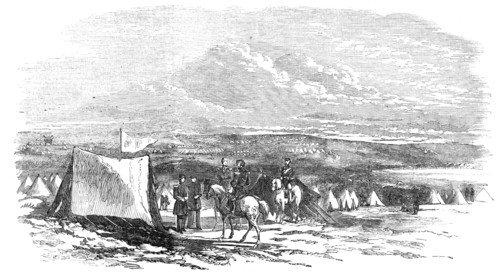 Camp of General Sir De Lacy Evans, upon the Heights of Sebastopol, 1854. Creator: Unknown.