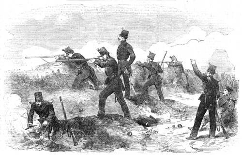The Siege of Sebastopol - the Rifles in the Trenches, 1854. Creator: Unknown.