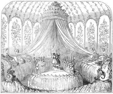 Lyceum - Scene from "King Charming; or, The Blue Bird of Paradise", 1850. Creator: Unknown.