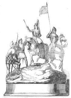 The Doncaster Race Plate, 1854 - Queen Philippa before the Battle of Neville's Cross, 1854. Creator: Unknown.
