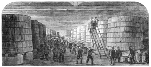 The Pressoir of the Chateau Lafitte near Bordeaux, 1854. Creator: Unknown.