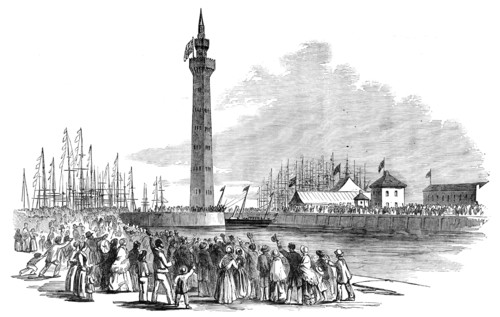 The Fairy Steamer entering Grimsby Dock, 1854. Creator: Unknown.