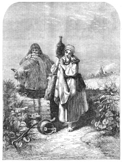 The Russian Serf, painted by Joseph J. Jenkins - from the Exhibition of the Society of..., 1854. Creator: Horace Harral.