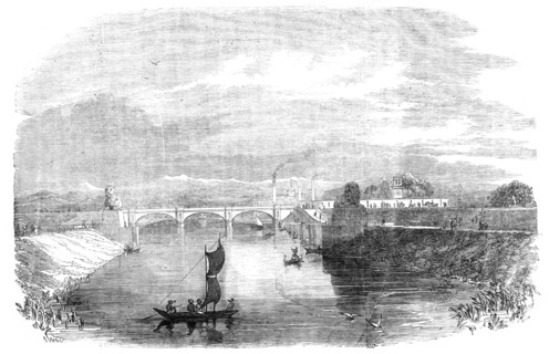 The Ganges Canal, at Roorkee [in India], 1854 Creator: Unknown.