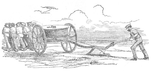 Electric Telegraph for the Seat of War - Plough for Laying the Wire, 1854. Creator: Unknown.
