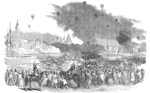 The Fete at Paris - Representation of the Siege of Silistria, in the Champ de Mars..., 1854. Creator: Unknown.