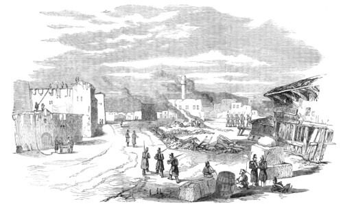 Ruins at Varna, after the recent fire, 1854. Creator: Unknown.