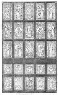 Painted Window presented to the King of Denmark, by Mr. Peto, M.P., 1854. Creator: Unknown.