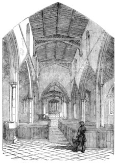 Islip Church, Northamptonshire, restored, 1854. Creator: Unknown.