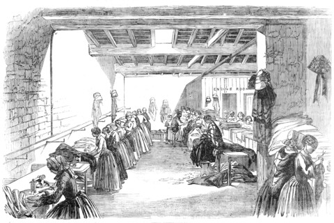 Steam Sewing-Machines, 1854. Creator: Unknown.