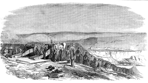 The Allied Troops preparing to silence Inkerman, 1854. Creator: Unknown.