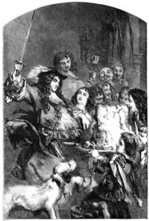 Charles the Second Knighting the Loin of Beef, drawn by Gilbert, 1854. Creator: Gilbert.