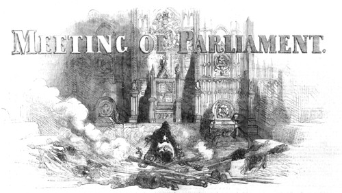 Meeting of Parliament, 1854. Creator: Unknown.