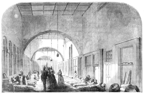 The New Barrack-Hospital, at Scutari, 1854. Creator: Unknown.