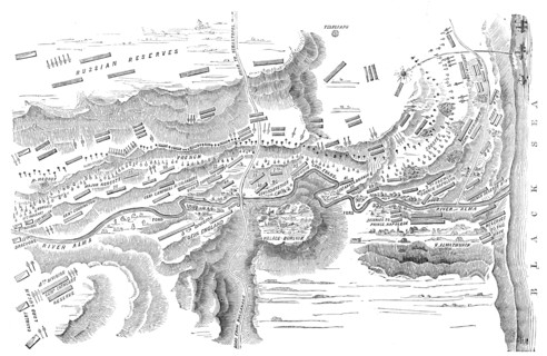 Plan of the Battle of the Alma, 1854. Creator: Unknown.