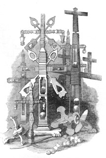 Toys made by Russian prisoners at Lewes, 1854. Creator: J Brown.