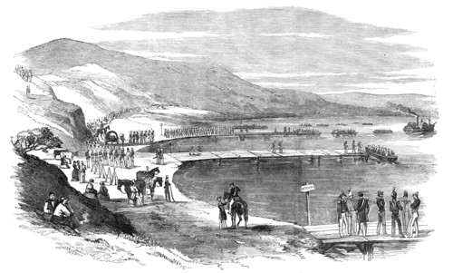 Embarkation of British Troops (Light Division), at Varna, for the Crimea, 1854. Creator: Unknown.