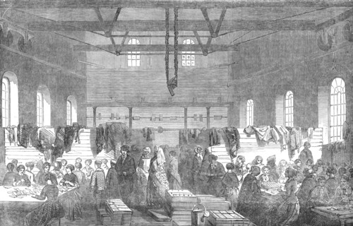 Ammunition Works at Northfleet - Ball-Cartridge-Making, 1854. Creator: Unknown.