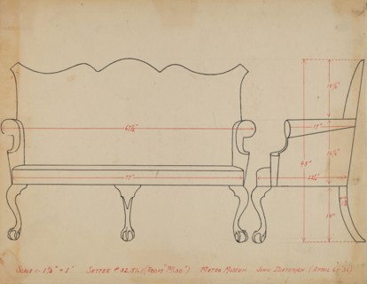 Settee, 1936.